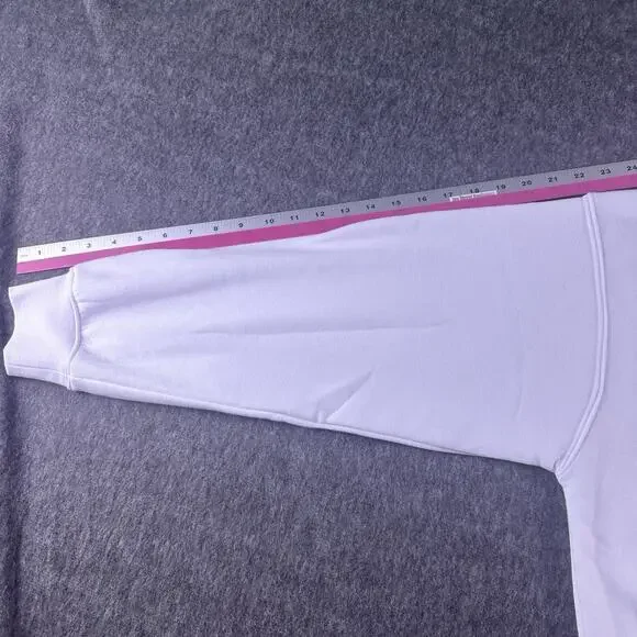 Penn‎ State Women’s XXL Cropped 1/4 Zip White Pullover Hoodie NWOT Embroidered - Picture 9 of 13